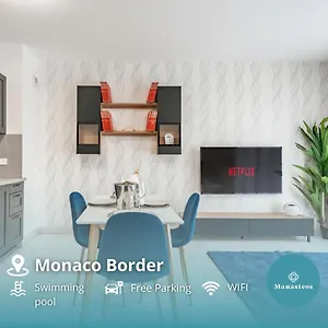 Frontiere Monaco, Terrasse Vue Mer, Tour Odeon - Ap Appartement